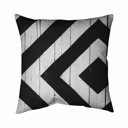 BEGIN HOME DECOR 20 x 20 in. Rhombus on Wood-Double Sided Print Indoor Pillow 5541-2020-MI106